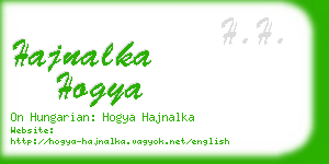 hajnalka hogya business card